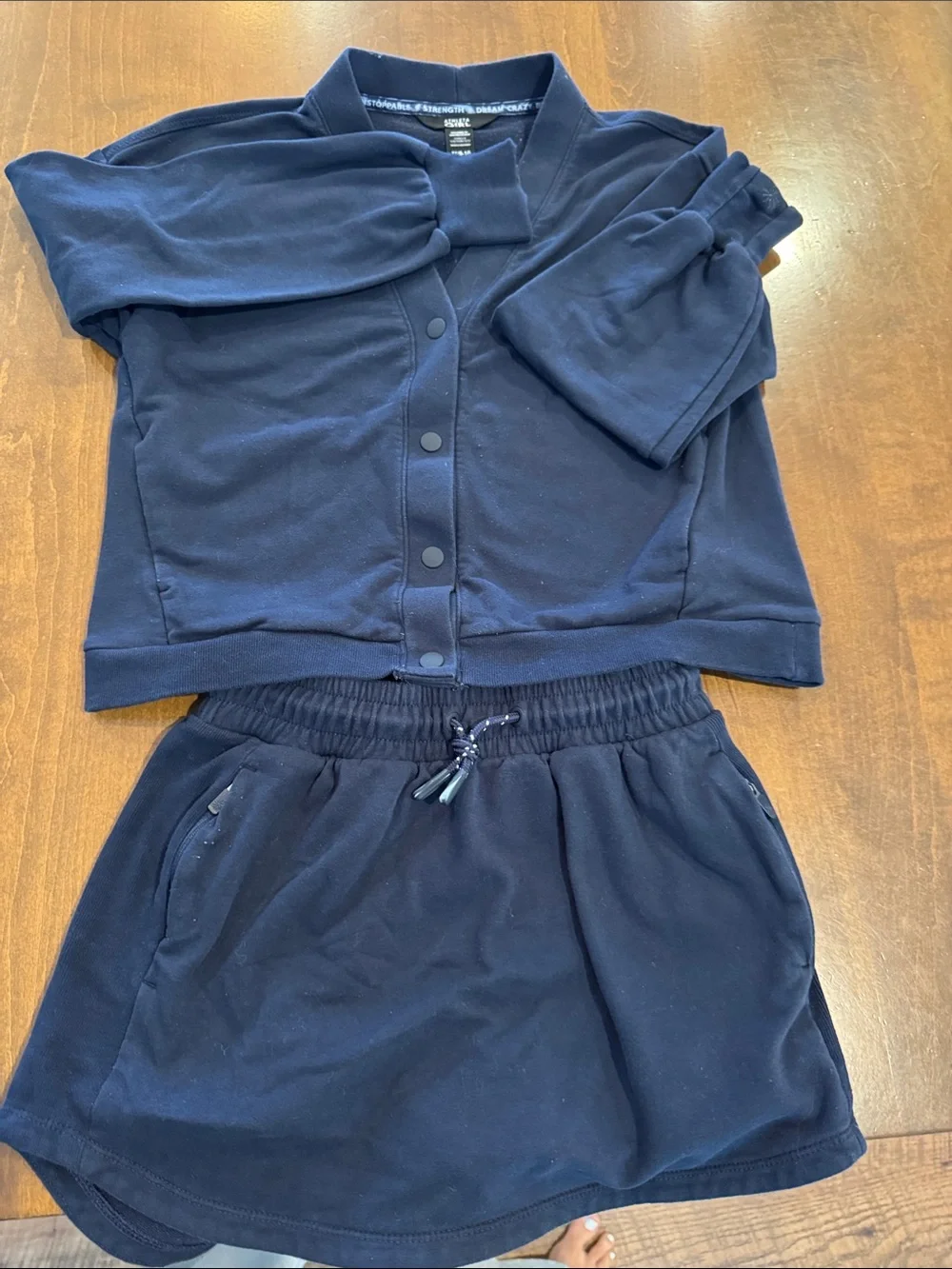 Athleta Navy Blue Kids Matching Set - Jacket and Skort